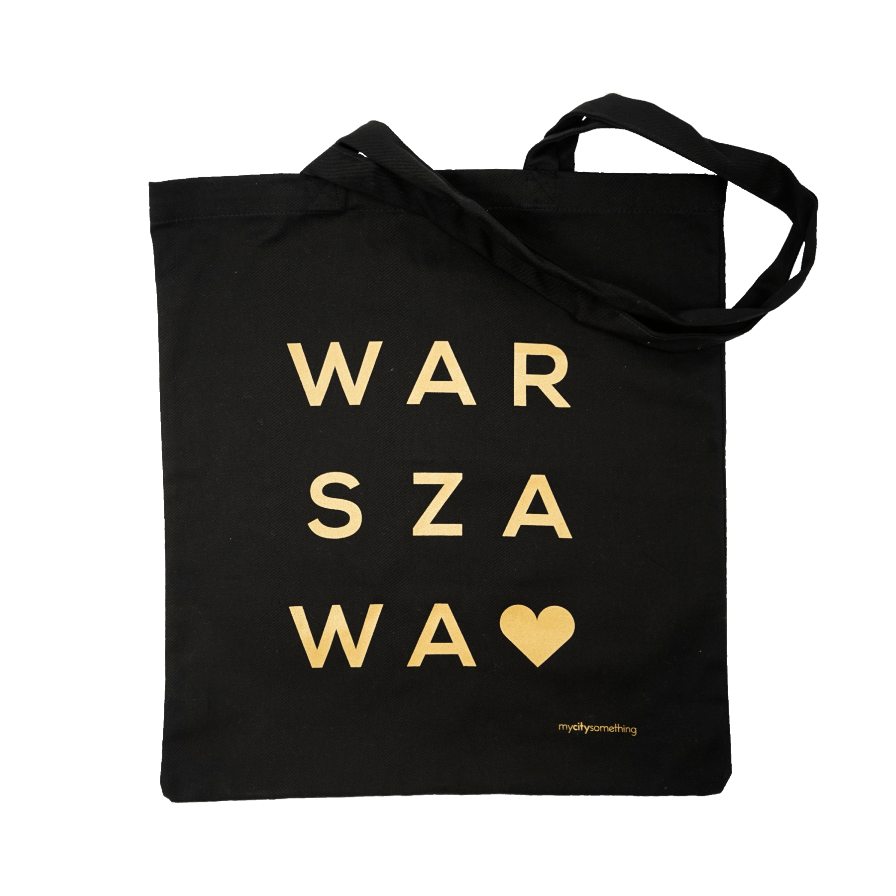 torba czarna napis warszawa - Torba z napisem Warszawa