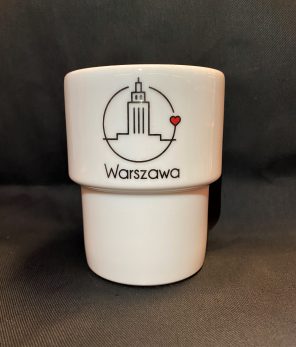 Kubek GS z Pałacem Kultury