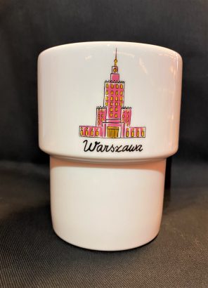 Kubek GS z Pałacem Kultury i Nauki