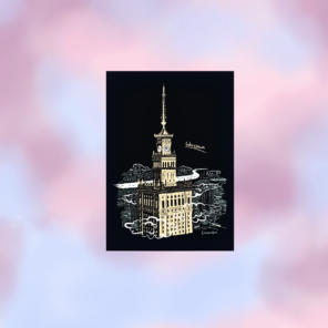 Plakat A4 Pałac Kultury i Nauki