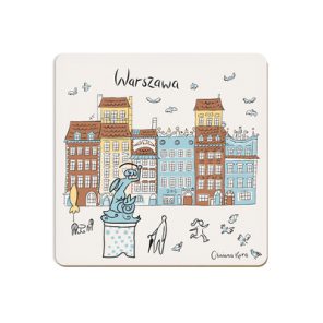 Podkładka pod kubek Warszawa Kamieniczki