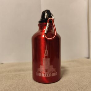 Termos metalowy 330ml czerwony