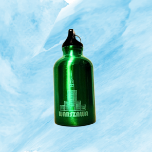 Termos metalowy 330ml zielony