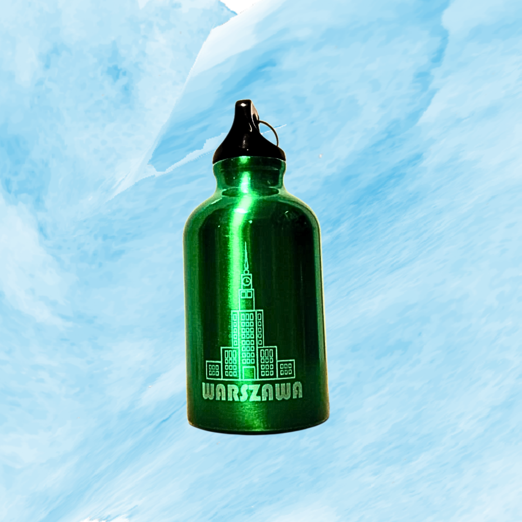 Termos metalowy 330ml zielony