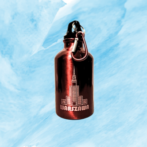 Termos metalowy 330ml czerwony