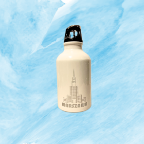 Termos metalowy 330ml biały