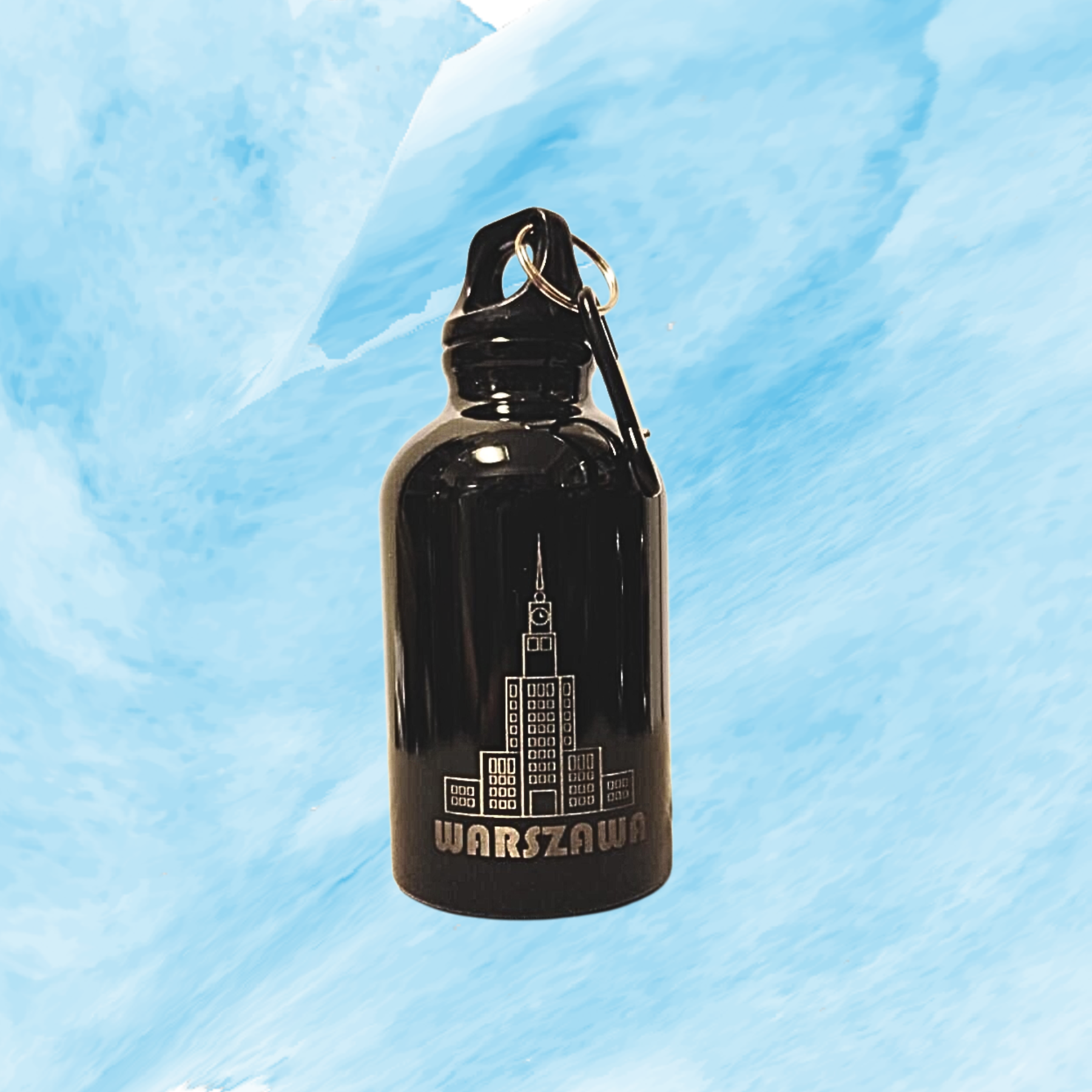 Termos metalowy 330ml czarny