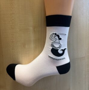 Skarpetki z motywem syrenki warszawskiej 37-40