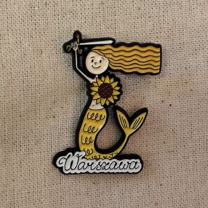 Pin Syrenka żółta