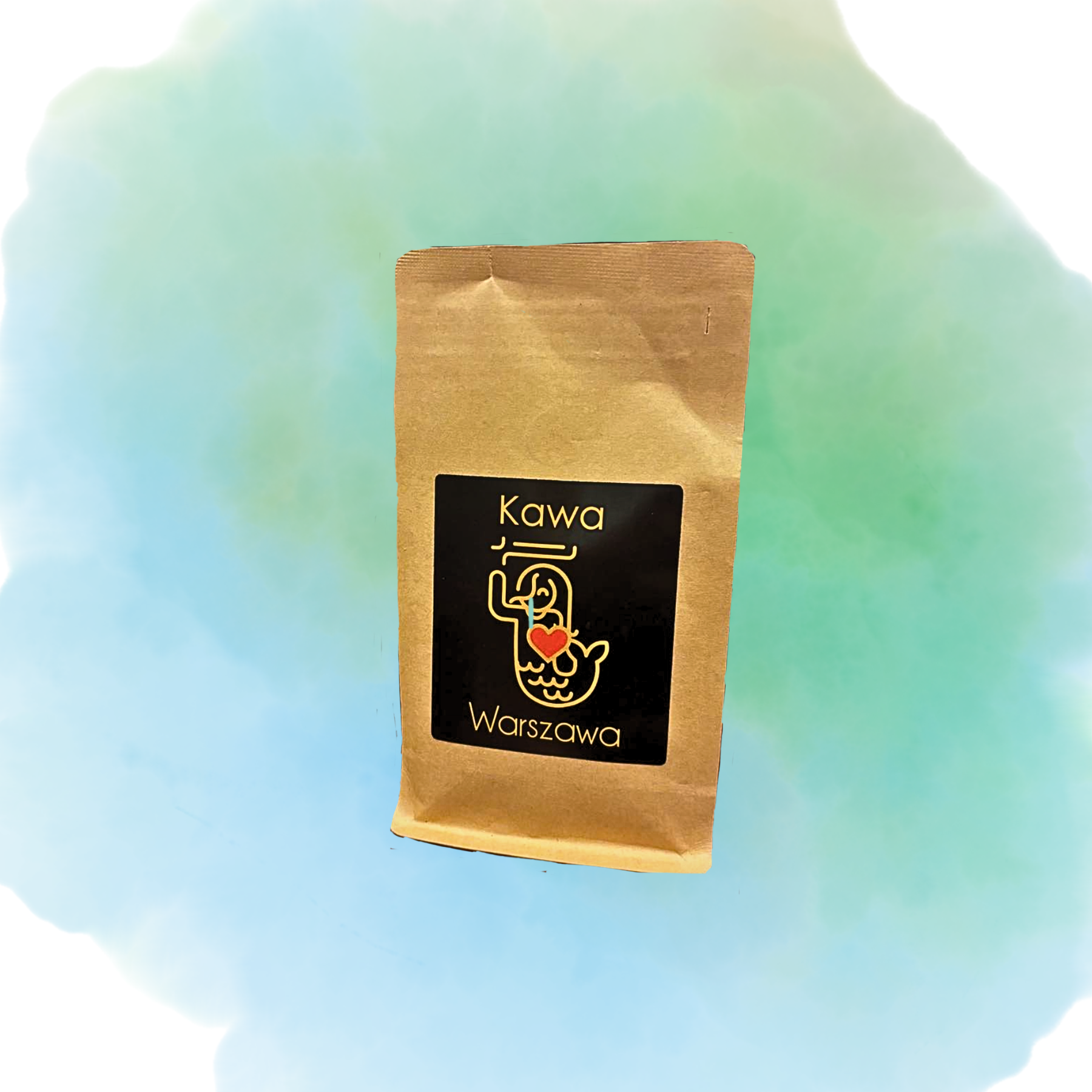 Kawa z motywem syrenki