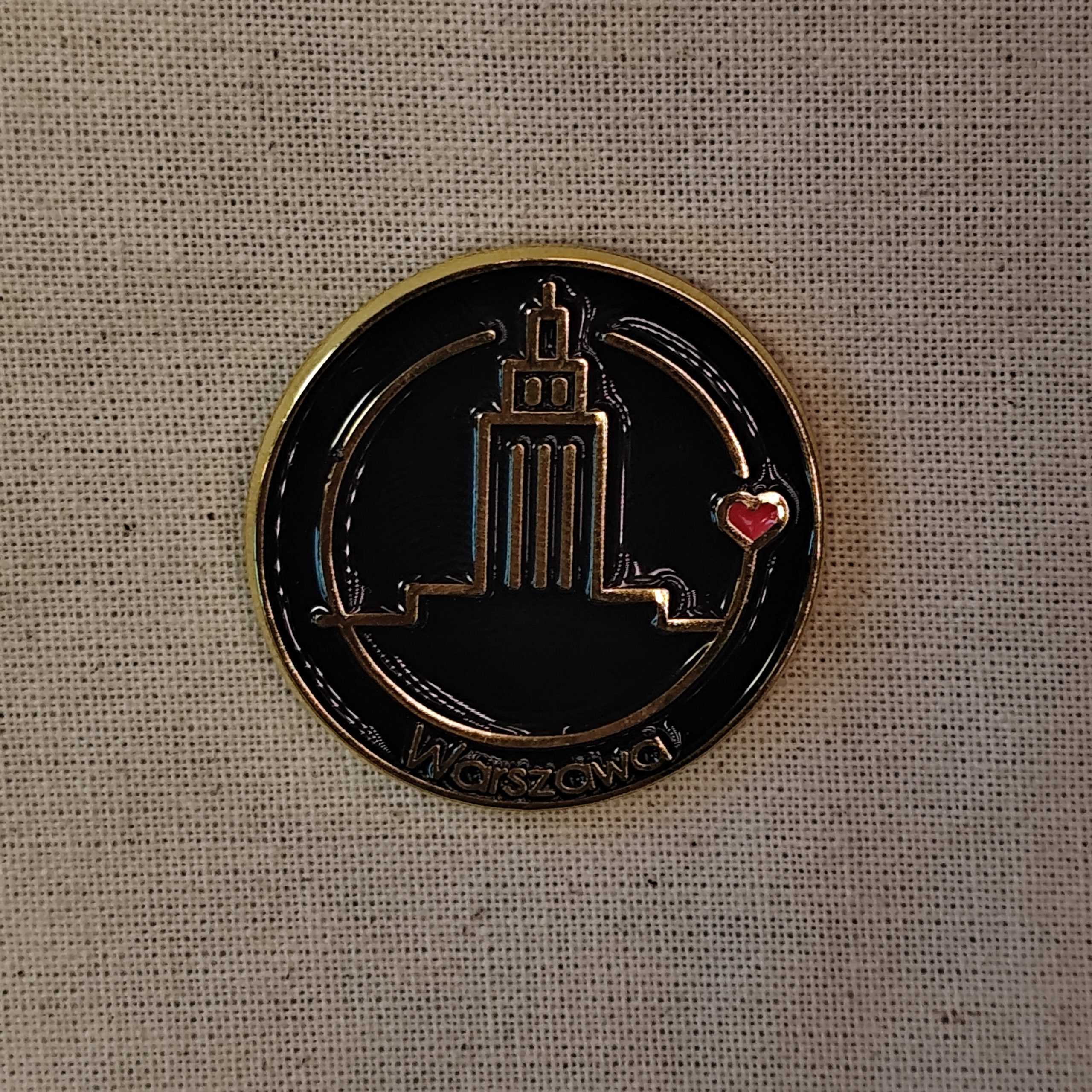 Pin warszawski czarny