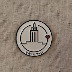 Pin warszawski biały