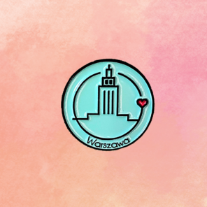 Pin warszawski miętowy