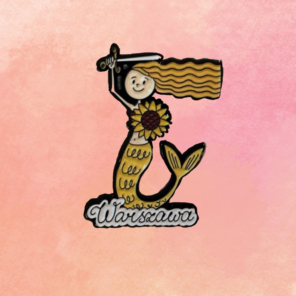 Pin Syrenka żółta