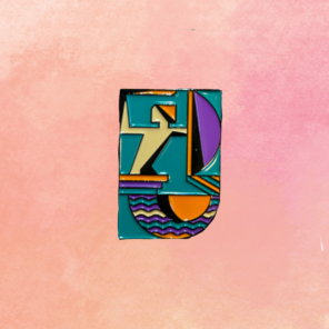 Pin z motywem Syrenki warszawskiej