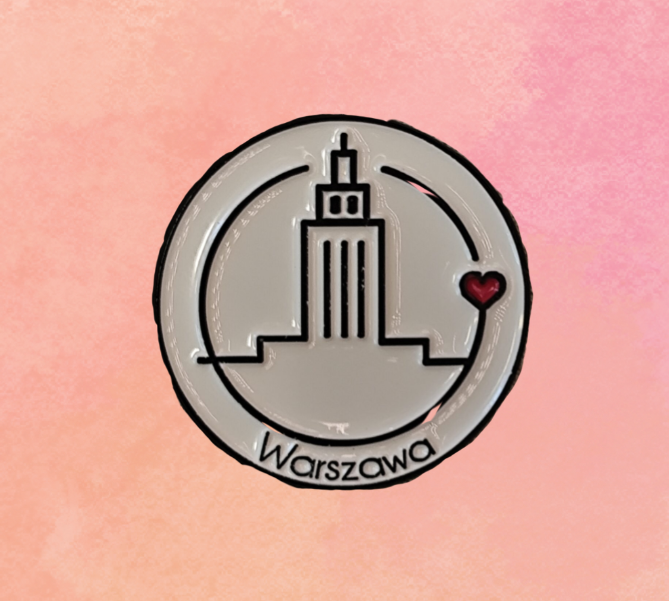 Pin warszawski biały