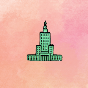 Pin - Pałac Kultury zielony