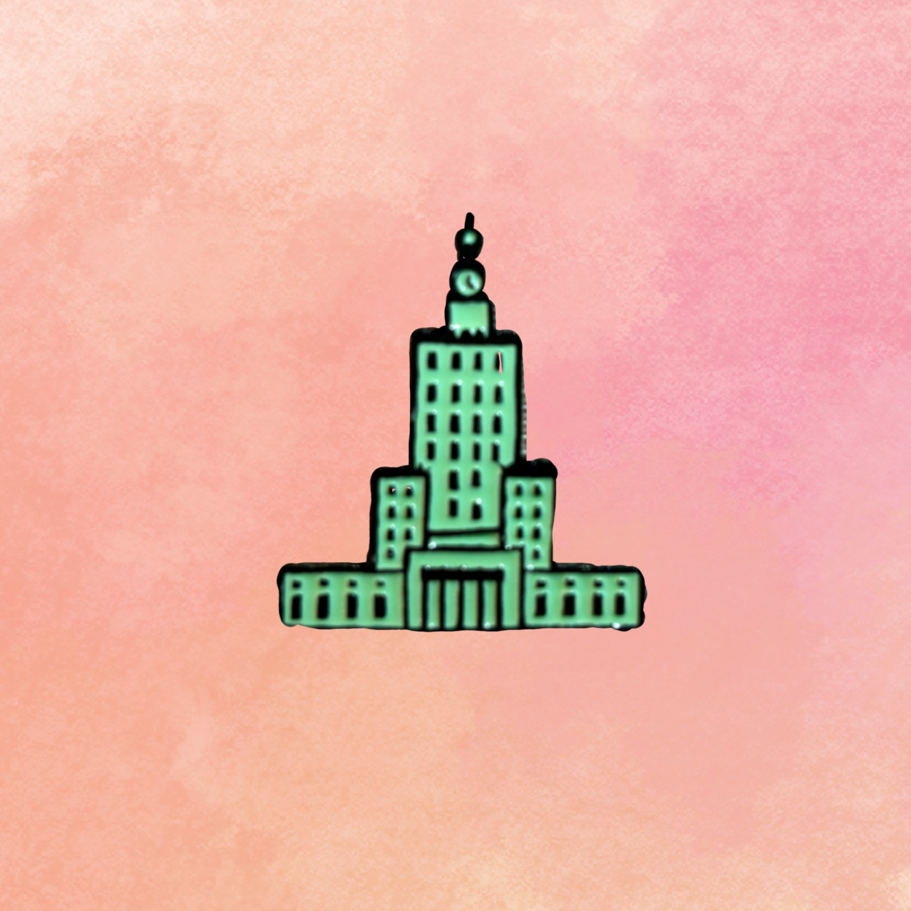 Pin - Pałac Kultury zielony